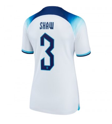 England Luke Shaw #3 Hemmatröja Kvinnor VM 2022 Kortärmad